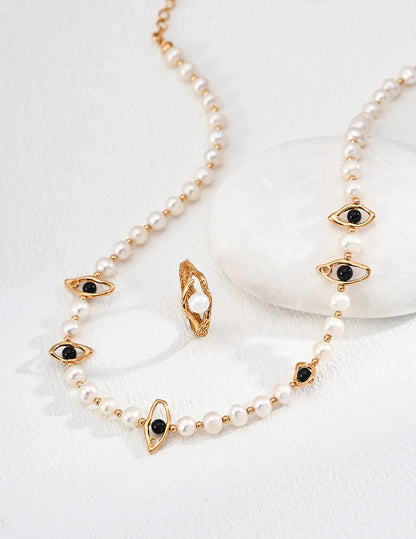 Minimalist Natural Pearl Ring